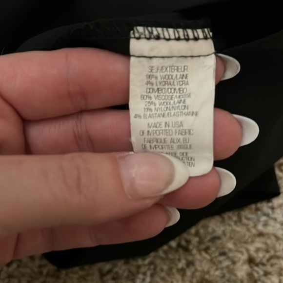 Like New Theory Black Wool Dress Size 2 - Picture 6 of 6